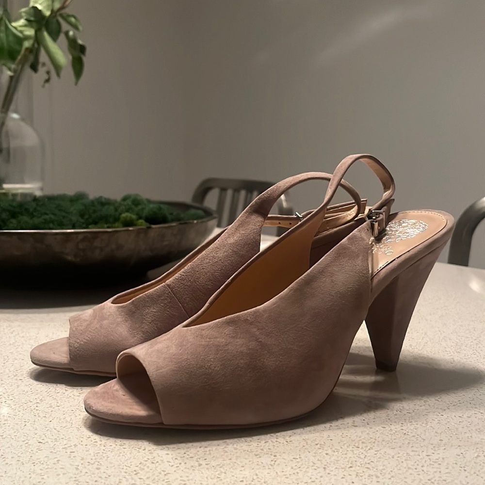Vince Camuto beige heels